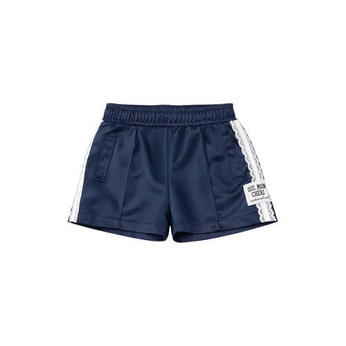 NIK&NIK high waist sweatshort donkerblauw Korte broek Meisjes Polyester - maat 128 afbeelding