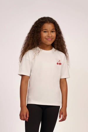 T-shirt met backprint wit