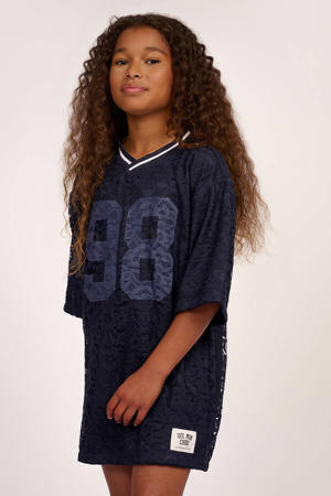 T-shirtjurk korte jurk donkerblauw
