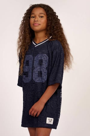 T-shirtjurk korte jurk donkerblauw