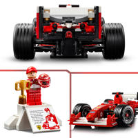 thumbnail: LEGO Icons Ferrari F2004 en Michael Schumacher Modelauto 11375