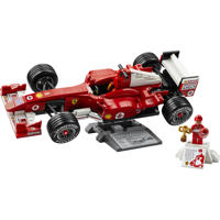 thumbnail: LEGO Icons Ferrari F2004 en Michael Schumacher Modelauto 11375