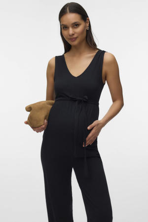 zwangerschaps jumpsuit zwart