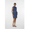 MAMALICIOUS zwangerschaps blousejurk medium blue denim