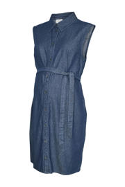 thumbnail: MAMALICIOUS zwangerschaps blousejurk medium blue denim