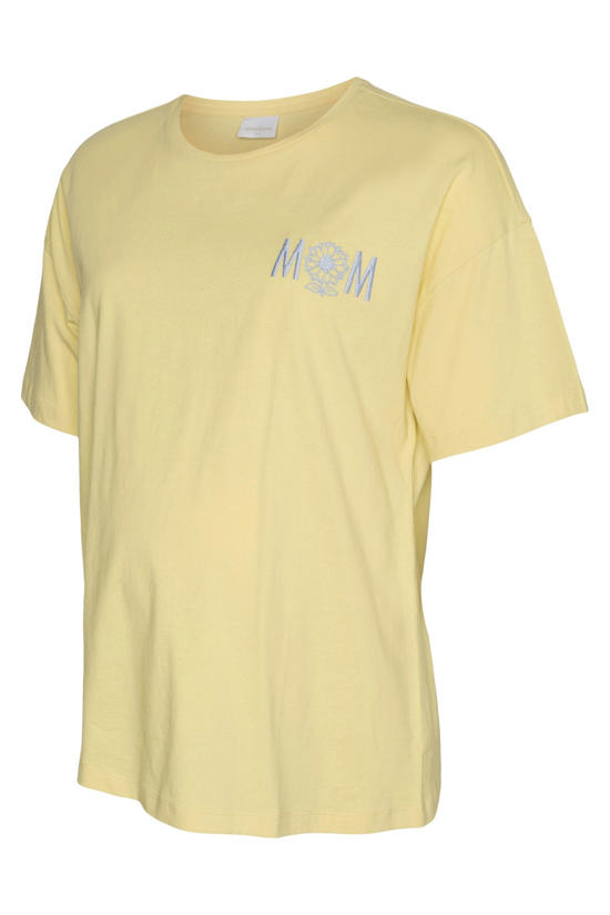 gele zwangerschaps t-shirts dames
