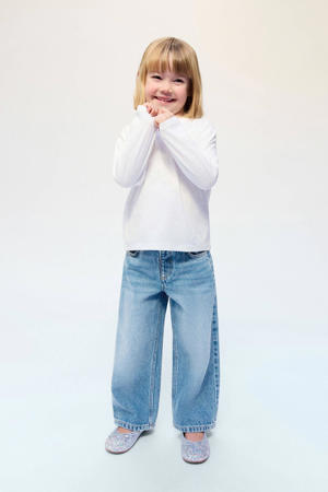 high waist baggy jeans light blue denim