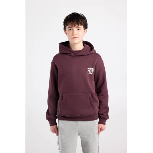 America Today hoodie met backprint donkerrood Sweater Backprint - maat 146/152 afbeelding