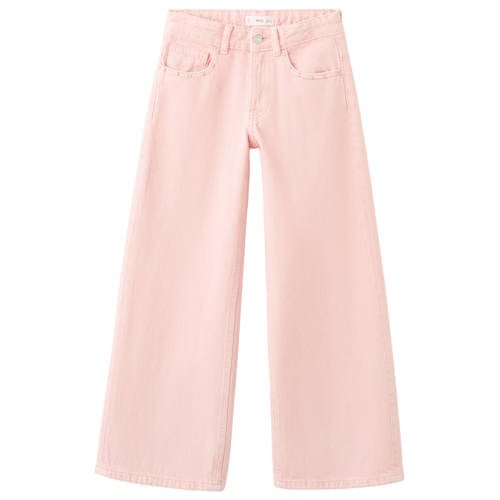 Mango Kids straight leg jeans Meisjes Effen - maat 128 afbeelding