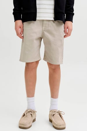 regular denim short beige