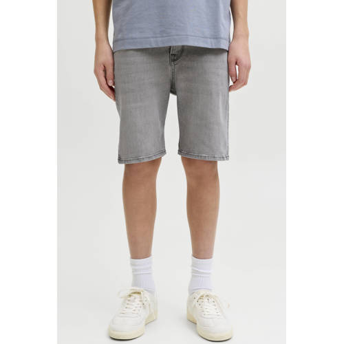 JACK & JONES JUNIOR regular short grey denim Korte broek Grijs Jongens Stretchdenim - maat 128 afbeelding