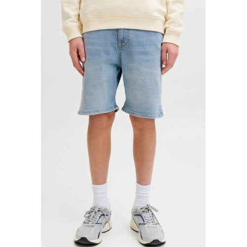 JACK & JONES JUNIOR regular short light blue denim Korte broek Blauw Jongens Stretchdenim - maat 164 afbeelding