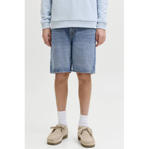 JACK & JONES JUNIOR relaxed short medium blue denim Korte broek Blauw Effen - maat 170 afbeelding
