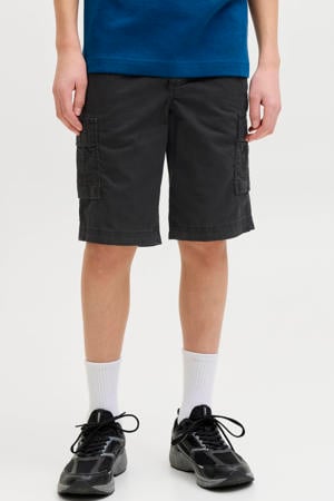 relaxed high waist cargo short zwart