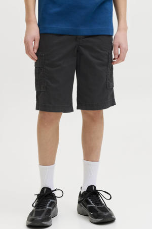 relaxed high waist cargo short zwart