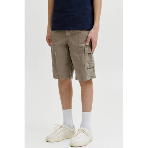 JACK & JONES JUNIOR relaxed high waist cargo short bruin Korte broek Jongens Katoen - maat 158 afbeelding