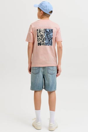 T-shirt met backprint roze