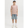 JACK & JONES JUNIOR T-shirt met backprint roze
