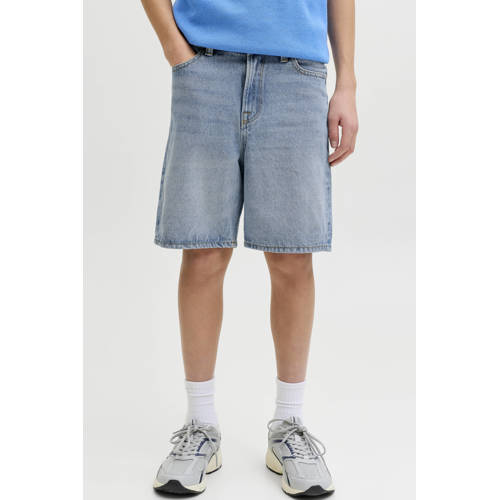 JACK & JONES JUNIOR relaxed short light blue denim Korte broek Blauw Effen - maat 170 afbeelding