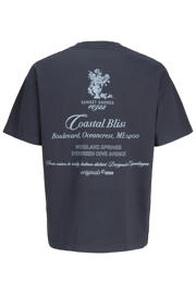 thumbnail: JACK & JONES JUNIOR T-shirt met backprint donkerblauw