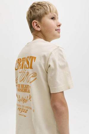 T-shirt met backprint ecru