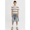 JACK & JONES JUNIOR baggy short medium blue denim