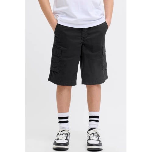 JJ REBEL JUNIOR relaxed cargo short zwart Korte broek Jongens Katoen Effen - maat 176 afbeelding