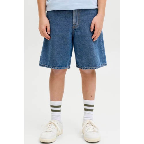 JJ REBEL JUNIOR baggy short medium blue denim Korte broek Blauw Effen - maat 128 afbeelding