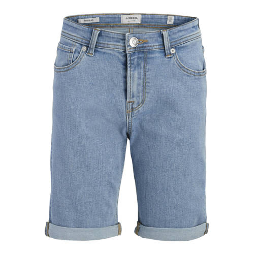JJ REBEL JUNIOR regular waist denim short medium blue denim Korte broek Blauw Jongens Stretchkatoen - maat 140 afbeelding
