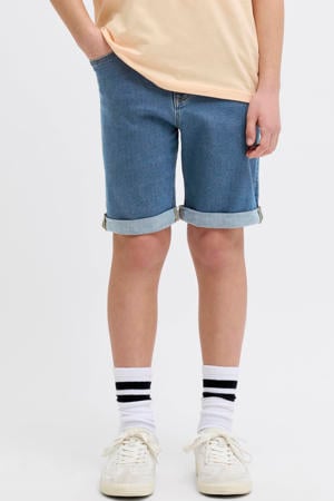 regular short medium blue denim