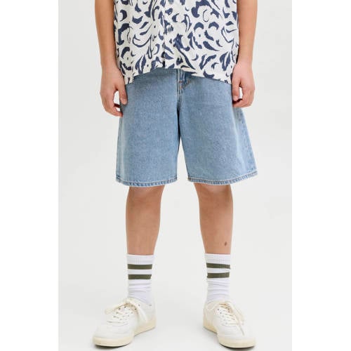 JJ REBEL JUNIOR relaxed short light blue denim Korte broek Blauw Effen - maat 164 afbeelding