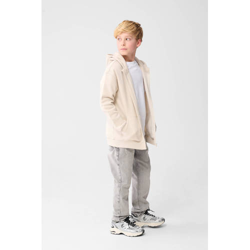Shoeby sweatvest beige Printopdruk - maat 98/104 | Vest van Shoeby afbeelding