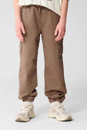 loose casual broek donkerbruin