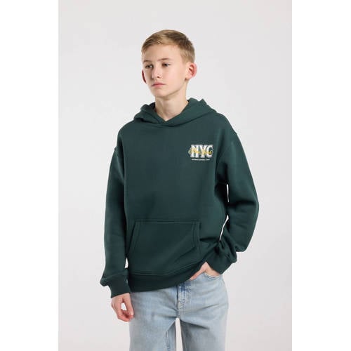 America Today hoodie groen Sweater Effen - maat 170/176 afbeelding