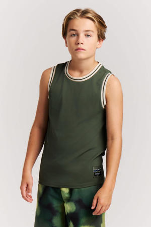 T-shirt met backprint groen