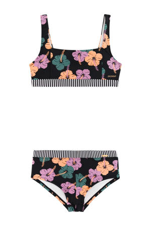 crop bikini PRTJENINE JR zwart/multi