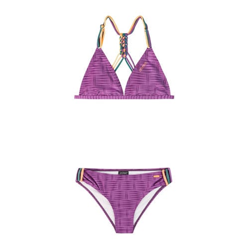 Protest triangel bikini PRTFIMKES JR fuchsia Roze Meisjes Polyester Grafisch - maat 176 afbeelding