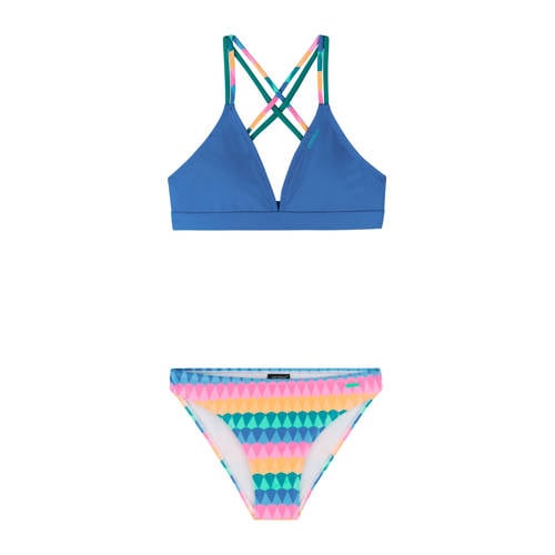 Protest triangel bikini PRTAMIA JR blauw Meisjes Polyester Streep - maat 104 afbeelding