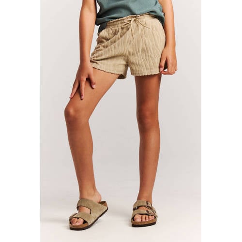Protest sweatshort beige Korte broek Meisjes Badstof Dierenprint - maat 116 afbeelding