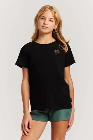 T-shirt met backprint zwart