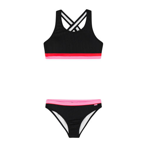 Protest crop bikini PRTYVETTE JR zwart Meisjes Polyester Effen - maat 116 afbeelding