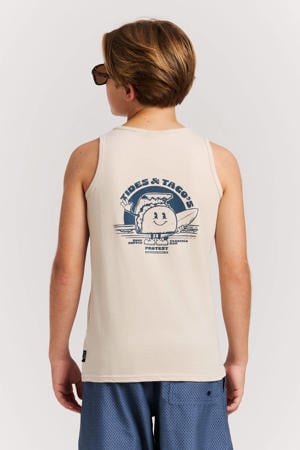 T-shirt met backprint ecru