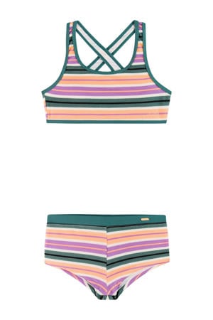 crop bikini PRTNINJA JR roze/groen/wit