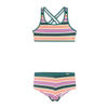 Protest crop bikini PRTNINJA JR roze/groen/wit