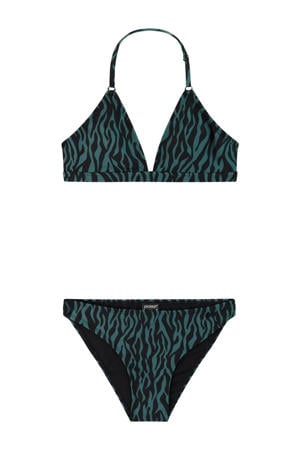 triangel bikini PRTFABU JR groen/zwart