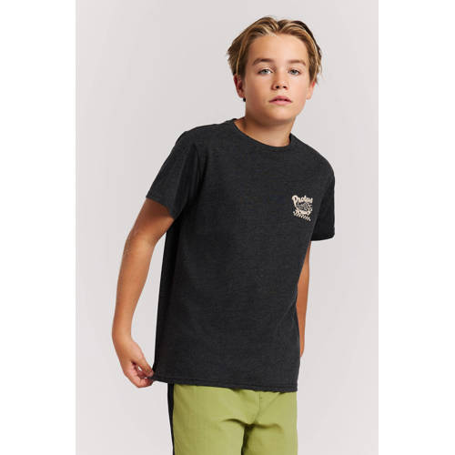 Protest T-shirt Zwart Jongens Katoen Ronde hals Backprint - maat 116 afbeelding