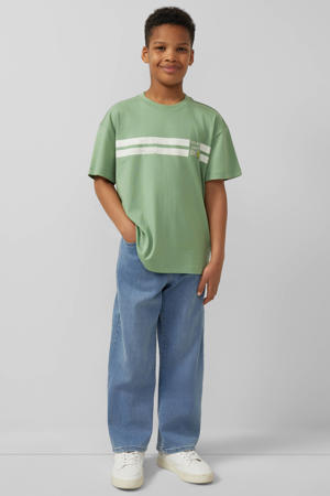 T-shirt met backprint groen