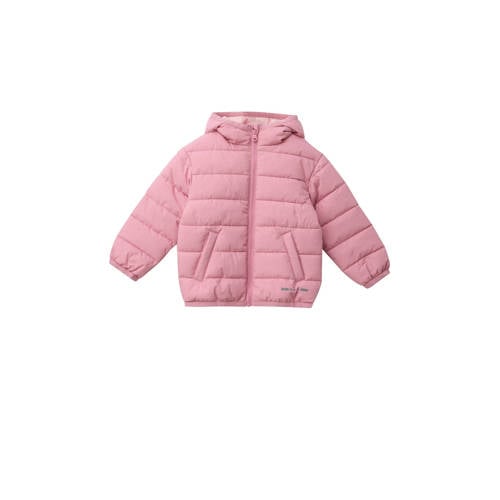 s.Oliver tussenjas lichtroze Jongens Polyester Capuchon Effen