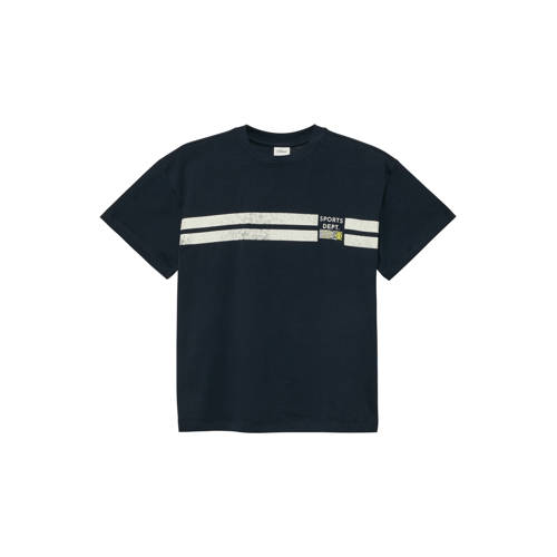 s.Oliver T-shirt met backprint donkerblauw Jongens Katoen Ronde hals Backprint - maat 158/164 afbeelding