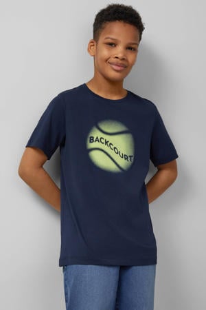 T-shirt donkerblauw